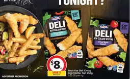 Coles Birds Eye Deli Crispy Light Batter Fish offer