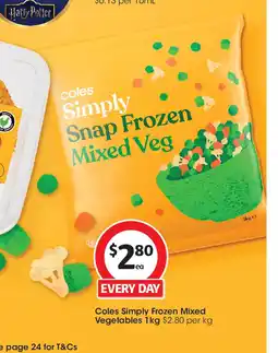 Coles Coles Simply Frozen Mixed Vegetables offer