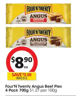 Coles Four'N Twenty Angus Beef Pies offer