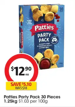 Coles Patties Party Pack offer