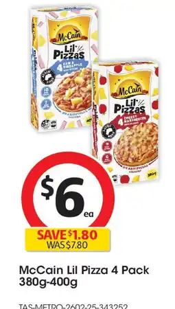 Coles McCain Lil Pizza offer