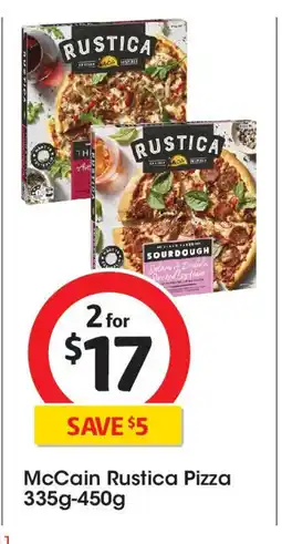 Coles McCain Rustica Pizza offer