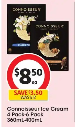 Coles Connoisseur Ice Cream offer