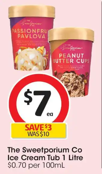 Coles The Sweetporium Co Ice Cream Tub offer