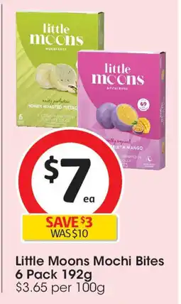 Coles Little Moons Mochi Bites 6 Pack 192g offer