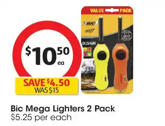 Coles Bic Mega Lighters offer