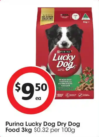 Coles Purina Lucky Dog Dry Dog Food offer