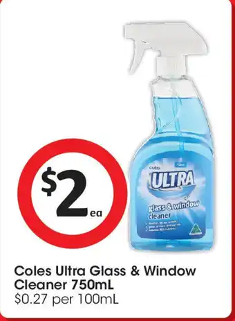 Coles Coles Ultra Glass and Window Cleaner offer