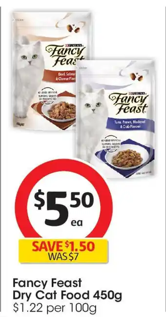 Coles Fancy Feast Dry Cat Food offer