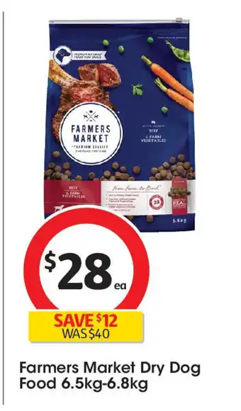 Coles Farmers Market Dry Dog Food offer