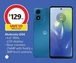 Coles Motorola G04 offer