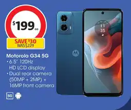 Coles Motorola G34 5G offer