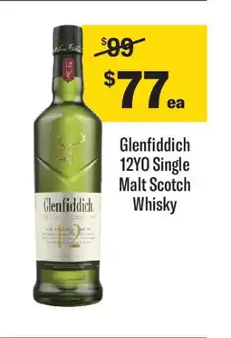 Coles Glenfiddich 12YO Single Malt Scotch Whisky offer