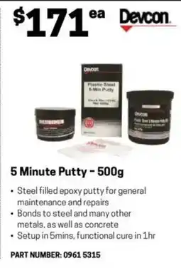 Blackwoods 5 Minute Putty offer