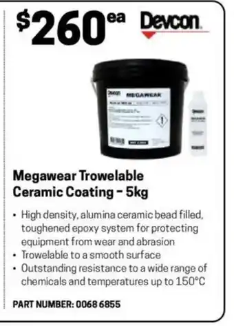 Blackwoods Megawear Trowelable Ceramic Coating offer