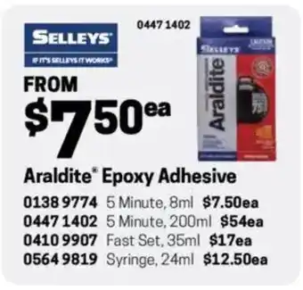 Blackwoods Araldite Epoxy Adhesive offer