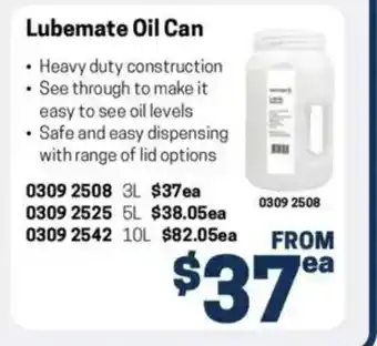 Blackwoods Lubemate Oil Can offer