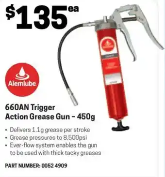 Blackwoods 660AN Trigger Action Grease Gun offer