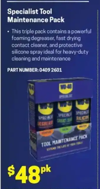 Blackwoods Specialist Tool Maintenance Pack offer