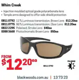 Blackwoods Whim Creek offer