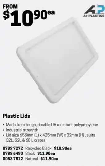 Blackwoods Plastic Lids offer