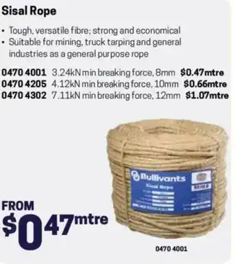 Blackwoods Sisal Rope offer