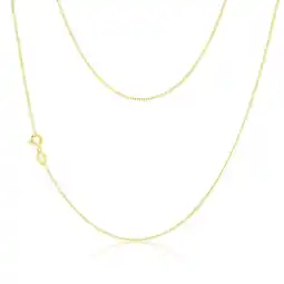 Shiels 9ct Yellow Solid Gold 30 Gauge Curb 40cm Chain offer