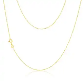 Shiels 9ct Yellow Solid Gold 30 Gauge Curb 40cm Chain offer