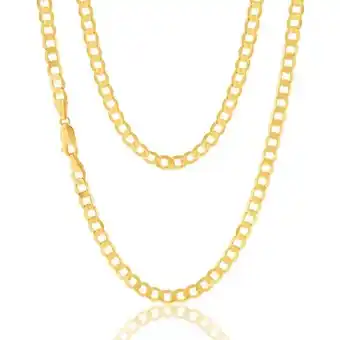 Shiels 9ct Yellow Gold 55cm Curb Chain offer