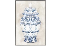 LivingStyles "Hampton Vase" Framed Hand Painted Canvas Wall Art, No.1, 90cm offer