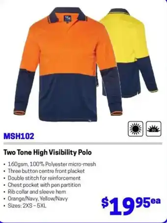 Blackwoods Two Tone High Visibility Polo offer