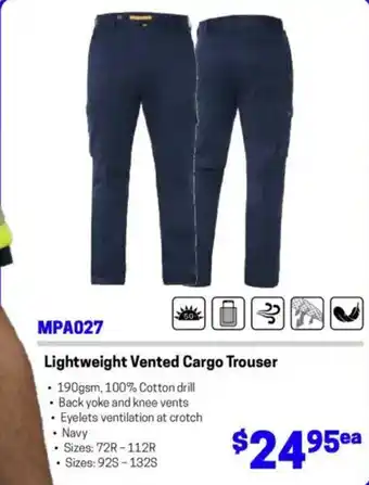 Blackwoods Lightweight Vented Cargo Trouser offer