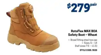 Blackwoods RotoFlex MAX BOA Safety Boot - Wheat offer