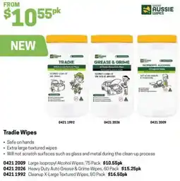 Blackwoods Tradie Wipes offer