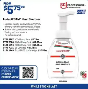 Blackwoods InstantFOAM™ Hand Sanitiser Hand Sanitiser offer