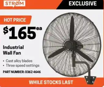 Blackwoods Industrial wall fan offer