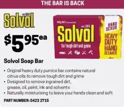 Blackwoods Solvol Soap Bar offer