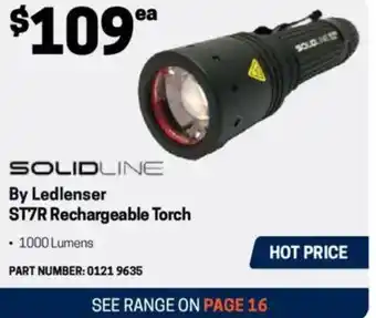 Blackwoods By ledlenser st7r rechargeable torch offer