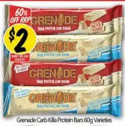 NQR Grenade Carb Killa Protein Bars Varieties offer