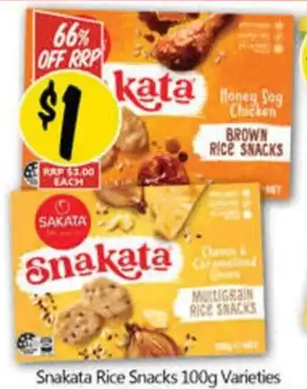 NQR Snakata Rice Snacks Varieties offer