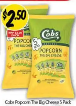 NQR Cobs Popcom The Big Cheese offer