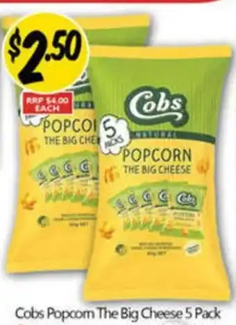 NQR Cobs Popcom The Big Cheese offer