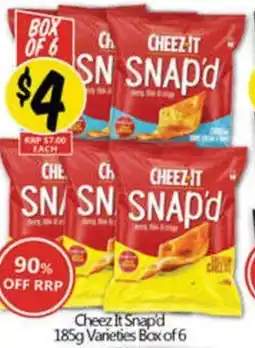 NQR Cheez It Snapd 185g Varieties offer