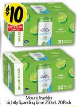 NQR Mount Franklin Lightly Sparkling Lime offer