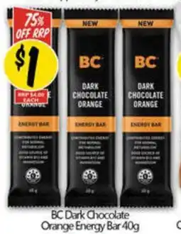 NQR BC Dark Chocolate Orange Energy Bar offer