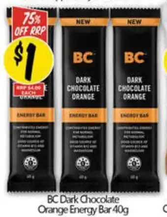 NQR BC Dark Chocolate Orange Energy Bar offer