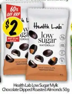 NQR Health Lab Low Sugar Mylk Chocolate Dipped Roasted Almonds offer