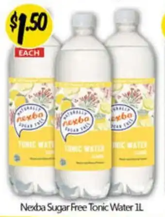 NQR Nexba Sugar Free Tonic Water 1L offer