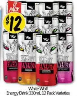 NQR White Wolf Energy Drink Varieties offer