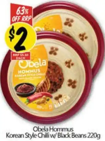 NQR Obela Hommus Korean Style Chilli w/Black Beans offer